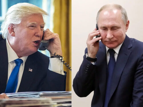 Donald Trump a Vladimír Putin dnes spolu telefonovali